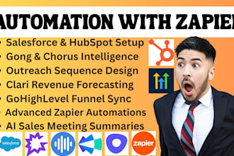 setup salesforce gong chorus clari outreach zapier sales ai gohighlevel hubspot