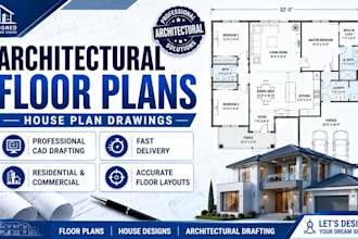 create architectural floor plans and house plan drawings