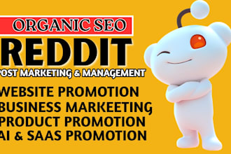 do reddit seo post for saas product business website ai app crypto growth