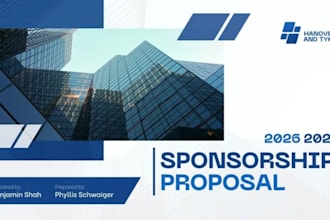 design sponsorship proposal deck for event nonprofit brand