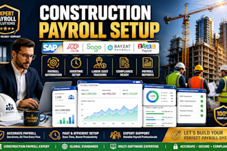 set up construction payroll on sap adp uae sage bayzat payroll zoho payroll