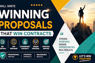 write winning bid proposals rfp responses rfq grant writing and tender proposals