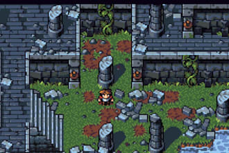 pixel art rpg maker sprite sheet character design rpg maker tileset