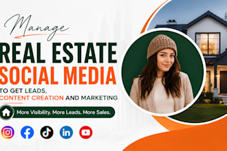 be real estate social media manager, content creator and instagram management
