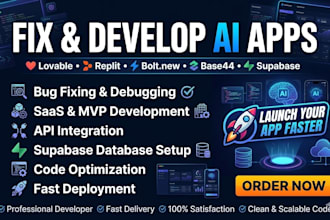 fix develop vide coding apps using lovable ai, replit, base 44 supabase bolt new