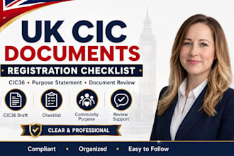 prepare your UK cic registration documents and checklist