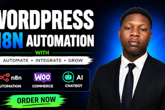 build n8n automation workflows for wordpress woocommerce ai and apis