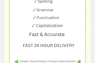 proofread and edit your english text for grammar and clarity