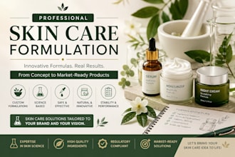create cosmetic, skincare, and personal care product formulations