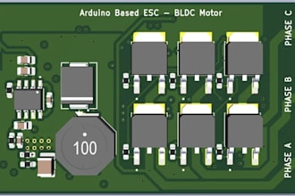 design bldc motor driver pcb, motor controller board and embedded firmware