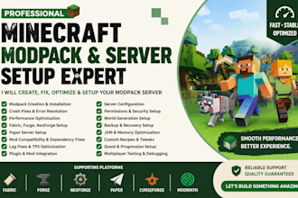 build fix optimize modpack minecraft server setup quest cobblemon minecraft map