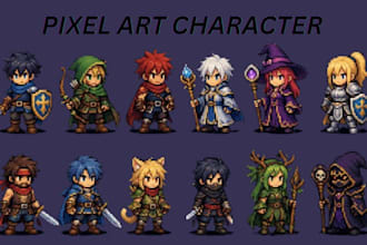 create custom pixel art characters for games, nfts and avatars