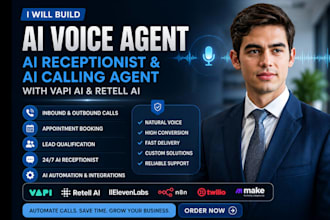 build custom vapi ai voice agent retell ai receptionist and cold caller