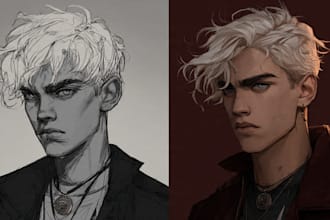 paint beautiful semi realistic illustration