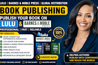 professionally format publish your book on lulu and barnes and noble