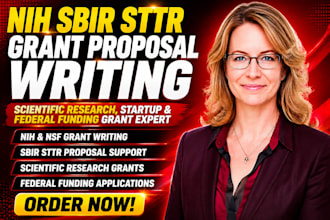 write winning grant proposal for sbir nsf nih sttr non profit grant writer