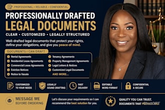 draft legal document, rental agreement, lease agreement, legal eviction notice
