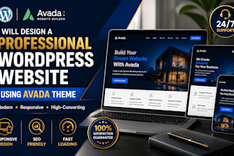 create a responsive wordpress website with avada theme