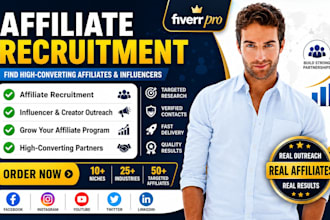 recruit targeted affiliates for your affiliate marketing program