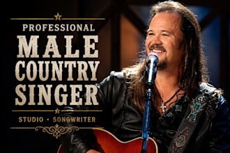 be your professional male singer, songwriter and lead vocalist