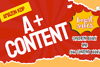 design premium  a plus content for amazon KDP books