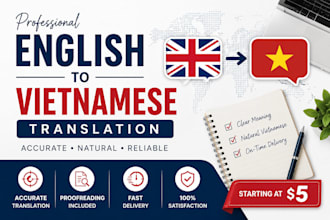translate english to vietnamese, japanese, chinese manually and accurately