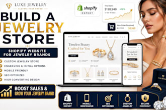 design jewelry shopify store, jewelry shopify website, necklace earrings store