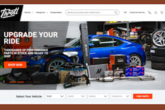 build auto parts shopify store automotive website auto part website