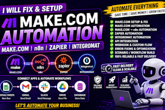 fix make com setup make com automation make com n8n automation zapier integromat