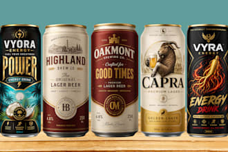 design food label,beer label,energy drink label,juice label