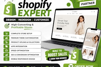 build a professional shopify store for your busines