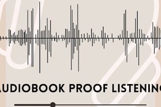 proof listen and review your audiobook for errors