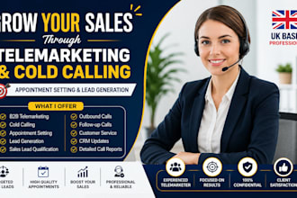 do b2b telemarketing cold caller for  appointment setting  and lead generation