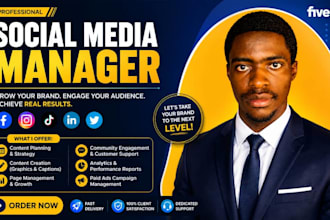 be your social media manager social media marketing manager