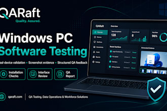 test your windows software on real pcs and provide QA feedback