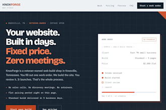 build your small business website in 5 days, flat price, no meetings