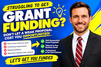 write grant proposals and research grants for businesses and nonprofits