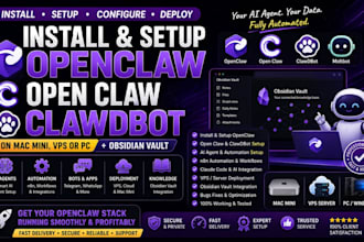 install setup openclaw open claw clawdbot on mac mini vps or pc obsidian vault