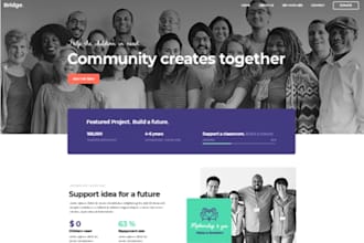 build fundraising website design