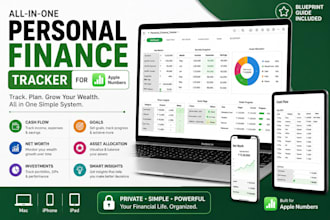 create a personal finance tracker in apple numbers