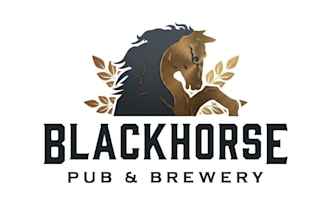 make a creative horse logo with satisfaction guaranteed