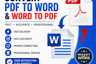 convert PDF to editable word file and word to PDF  with professionally formating