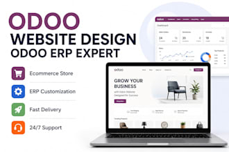 design odoo website, odoo ecommerce store, odoo erp customization and developmen