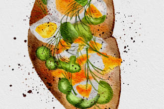 do make an illustration of food