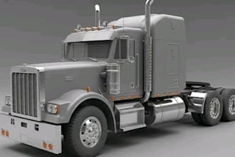 custom truck model 3d car model rc car body 3d printing toy truck stl file