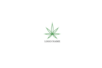create a cannabis and weed logo with 6 hours