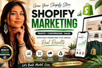 promote shopify and etsy stores to boost sales, traffic, and growth