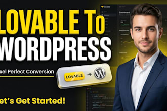 peptide lovable to wordpress, convert, clone lovable ai to wordpress elementor,
