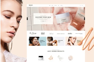 build beauty store website design