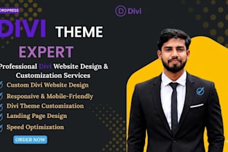 design a modern, responsive divi wordpress website